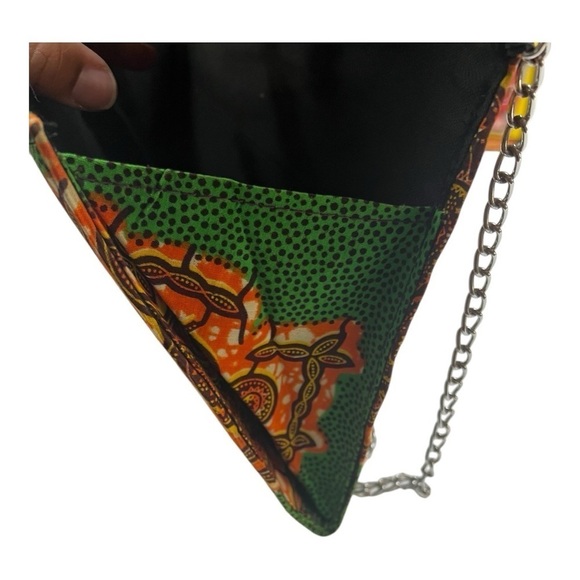 Green and Orange Game Changer Mid-Size Clutch - Picture 6 of 9